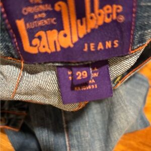 Blue 90s original Landlubber Denim Jeans with Classic Fading